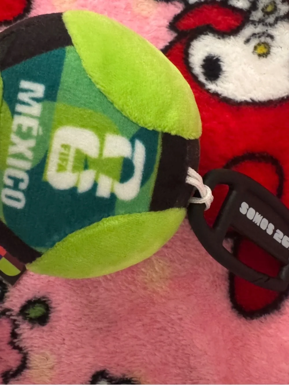 Mexico Plush World Cup Football Ball Keychain - Green BNWT